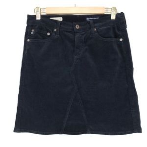 AG Adrian G The Mid Box Corduroy Skirt Waisted